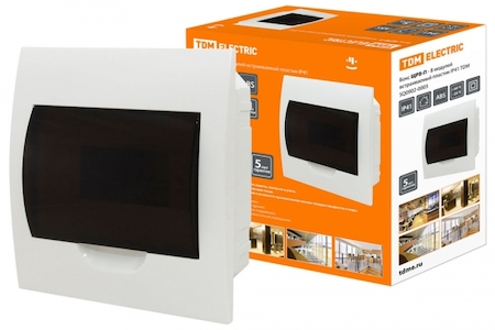 TDM ELECTRIC SQ0902-0003 Бокс ЩРВ-П-8модулей встраиваемый пластик IP41 TDM